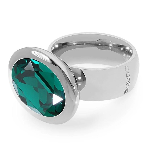 Кольцо Qudo TIVOLA big S emerald  18.5 мм, 632324/18.5 G/S фото 4